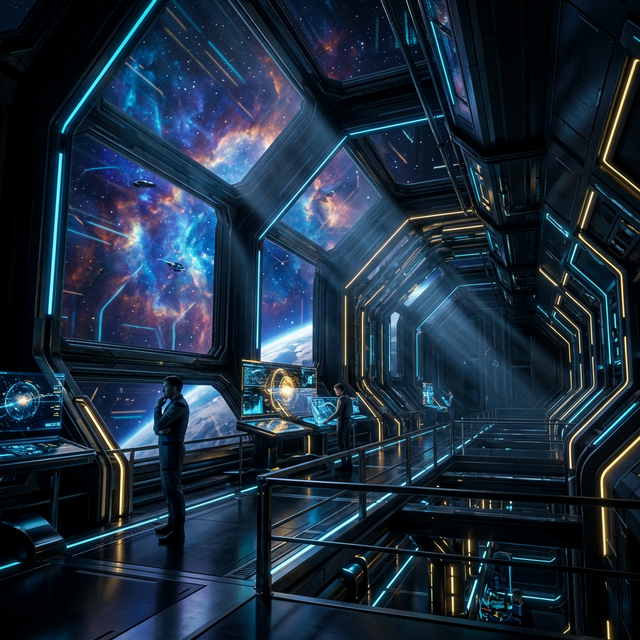 Futuristic Space Station